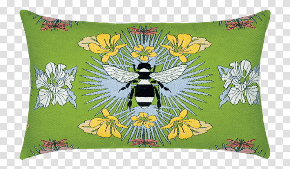 Tropical Bee Spring Lumbar Pillow, Rug, Bird, Animal, Mat Transparent Png