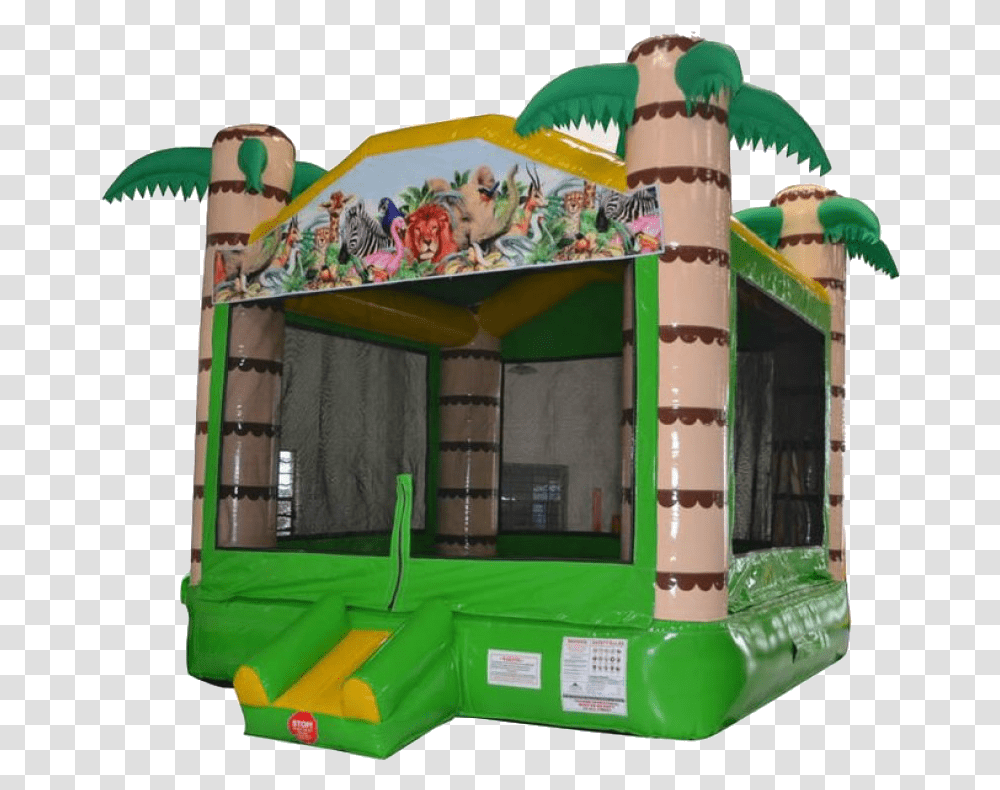 Tropical Bounce House Miami, Toy, Inflatable, Indoor Play Area Transparent Png
