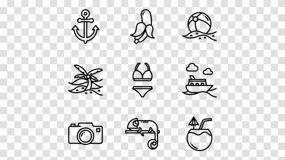 Tropical Christmas Icons Vector, Gray, World Of Warcraft Transparent Png