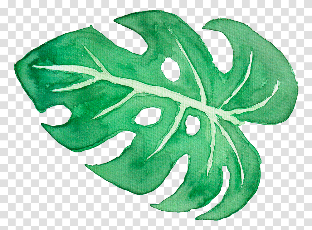 Tropical Clipart Tropical Leave Palm Leaves Watercolor, Leaf, Plant, Veins, Vegetable Transparent Png