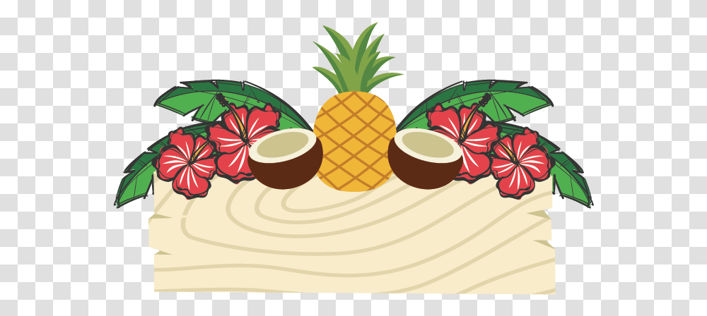 Tropical Coconut Pineapple Logo Generator Coconut And Pineapple Logo, Plant, Fruit, Food, Vegetable Transparent Png