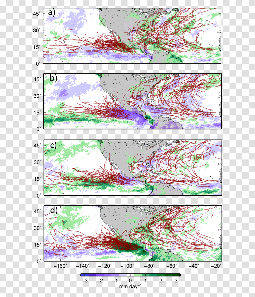 Tropical Cyclone Tracks In Active And Inactive Phases Mjo And Tropical Cyclones, Collage, Poster, Advertisement Transparent Png