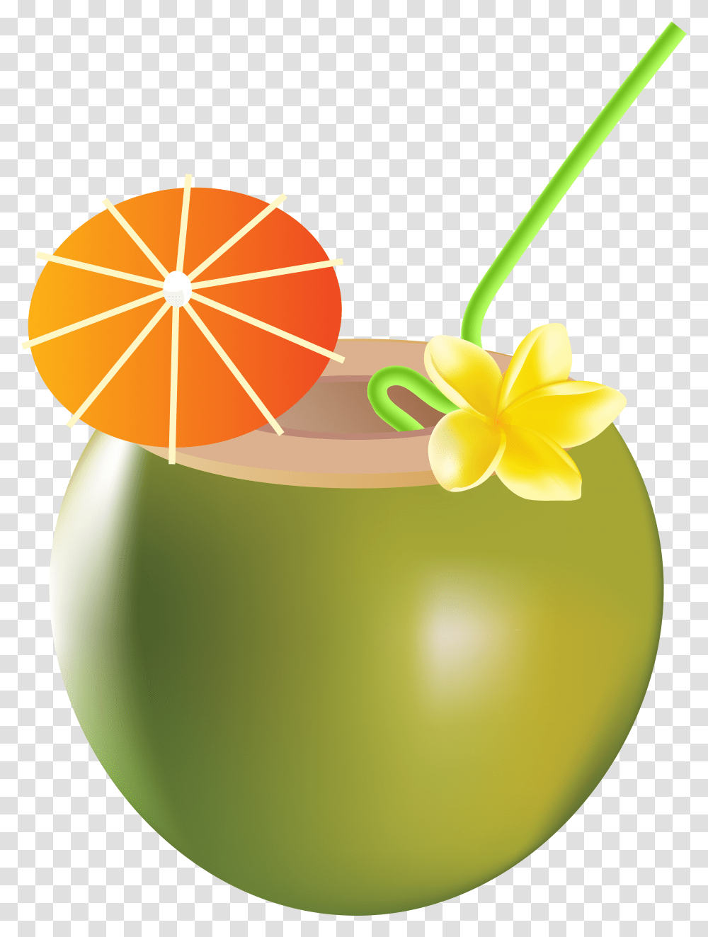 Tropical Drink Clipart Summer Drink Clipart, Plant, Fruit, Food, Citrus Fruit Transparent Png