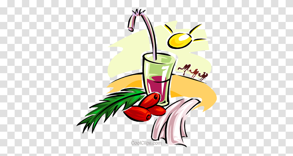 Tropical Drink Royalty Free Vector Clip Art Illustration, Beverage, Juice, Drinking Transparent Png