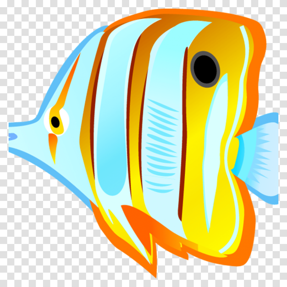 Tropical Fish Clipart Ocean With Fish Clipart Tropical, Animal, Angelfish, Sea Life, Helmet Transparent Png