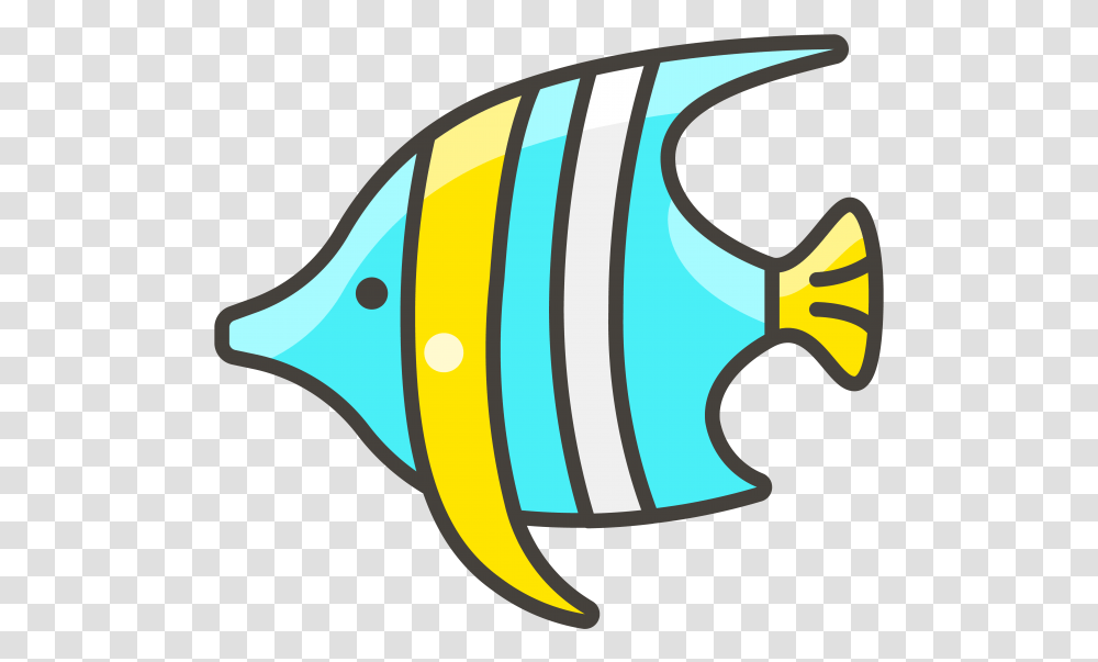 Tropical Fish Emoji Icon Cute Tropical Fish Cartoon, Animal, Sea Life, Angelfish Transparent Png