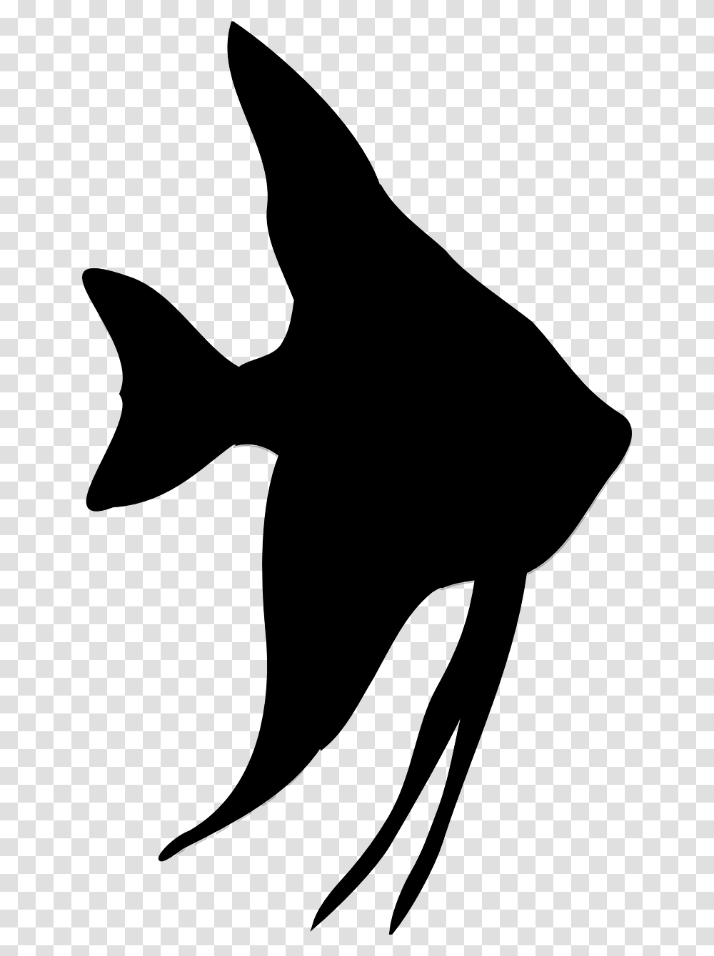 Tropical Fish Silhouette, Gray, World Of Warcraft Transparent Png
