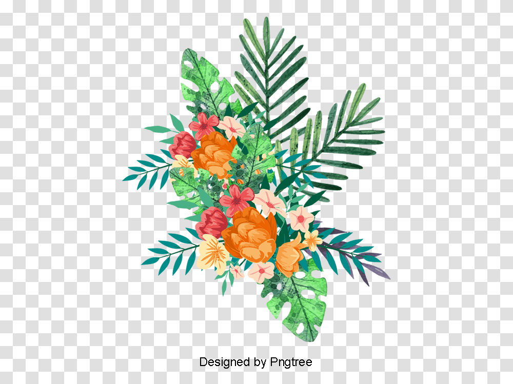 Tropical, Floral Design, Pattern Transparent Png
