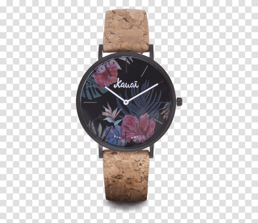 Tropical Flower Print Watch Aloha Kaua Hwi Watch, Wristwatch, Clock Tower, Architecture, Building Transparent Png