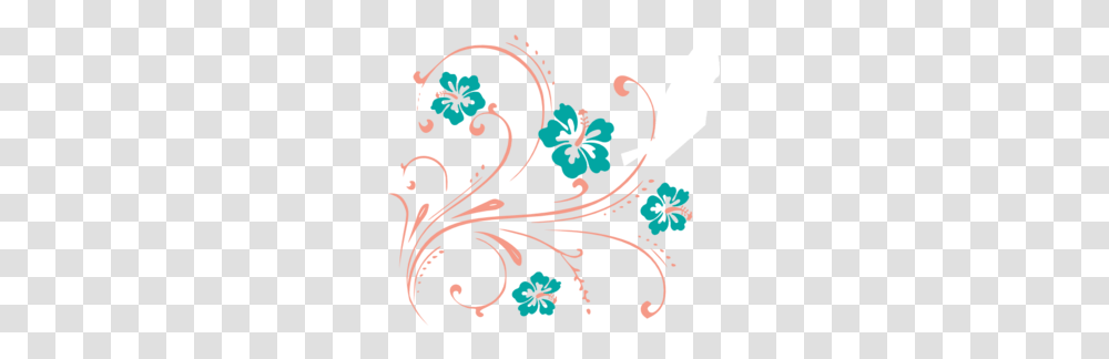 Tropical Flower Scroll Clip Art, Floral Design, Pattern, Poster Transparent Png