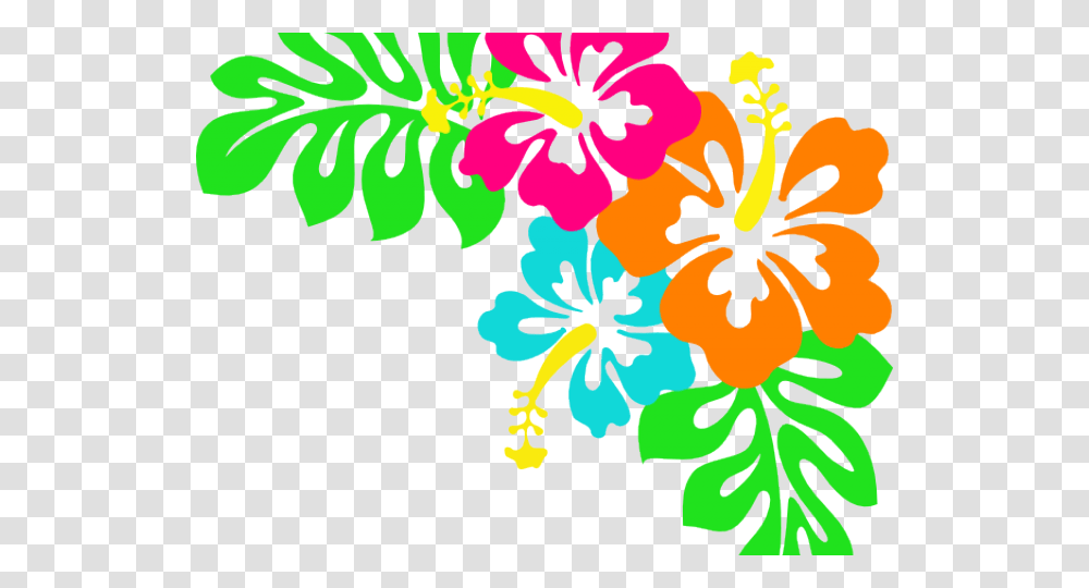 Tropical Flowers Cliparts Background Hawaiian Floral, Plant, Floral Design, Pattern Transparent Png