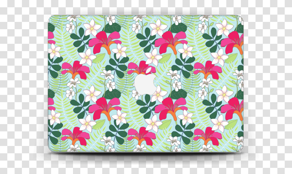 Tropical Flowers Skin Macbook Air 13 Wallet, Floral Design, Pattern Transparent Png