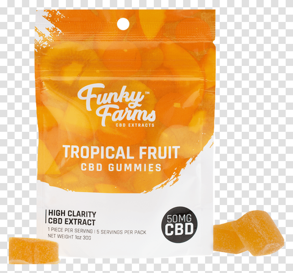 Tropical Fruit Cbd Gummies Gummy Candy, Plant, Food, Sweets, Bag Transparent Png