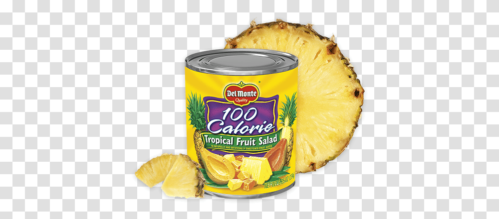 Tropical Fruit Salad Chunk Del Monte Pineapple Slices, Plant, Food, Produce, Tin Transparent Png