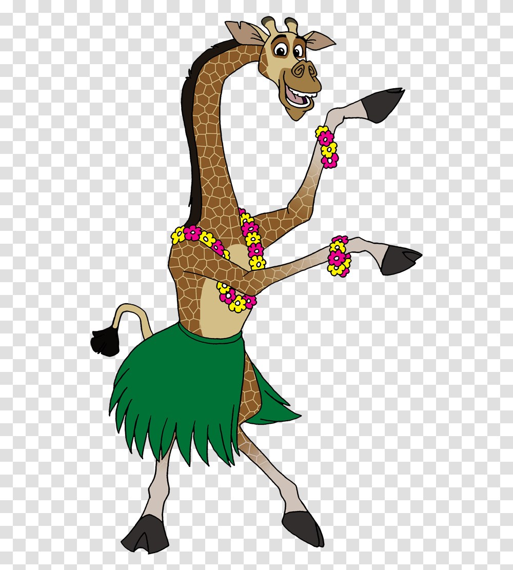 Tropical Hawaiian Hula Dance Madagascar Melman Clipart, Toy, Leisure Activities, Person, Human Transparent Png