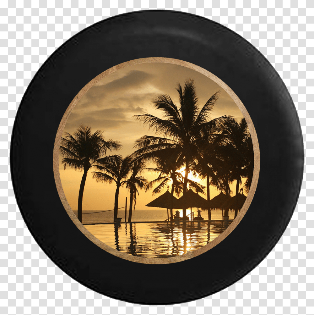 Tropical Island Beach Vacation Hut Palm Trees Rv Camper Sunset In Phuket Thailand, Plant, Arecaceae, Person, Human Transparent Png