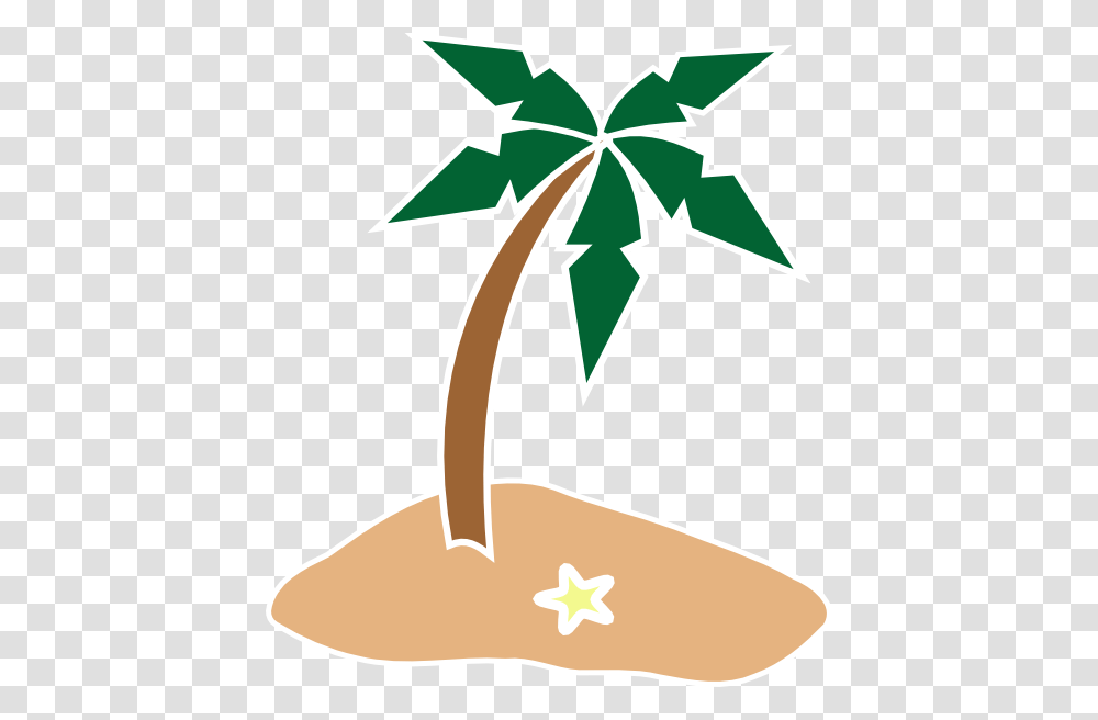 Tropical Island Clipart, Recycling Symbol, Star Symbol, Plant Transparent Png