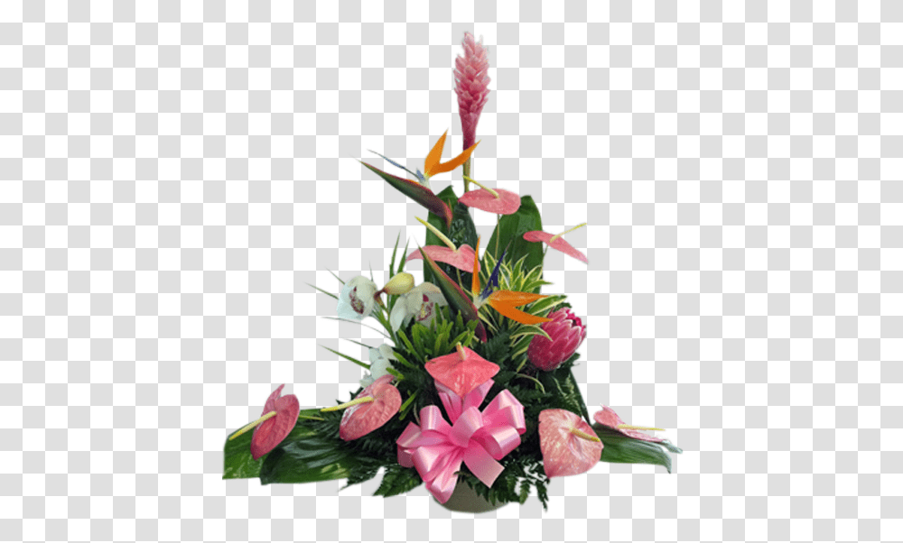 Tropical Island Floral, Plant, Flower, Blossom, Flower Bouquet Transparent Png
