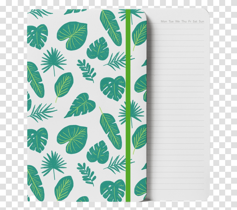 Tropical Leaves Notebook Fruit, Text, Diary, Rug, File Binder Transparent Png