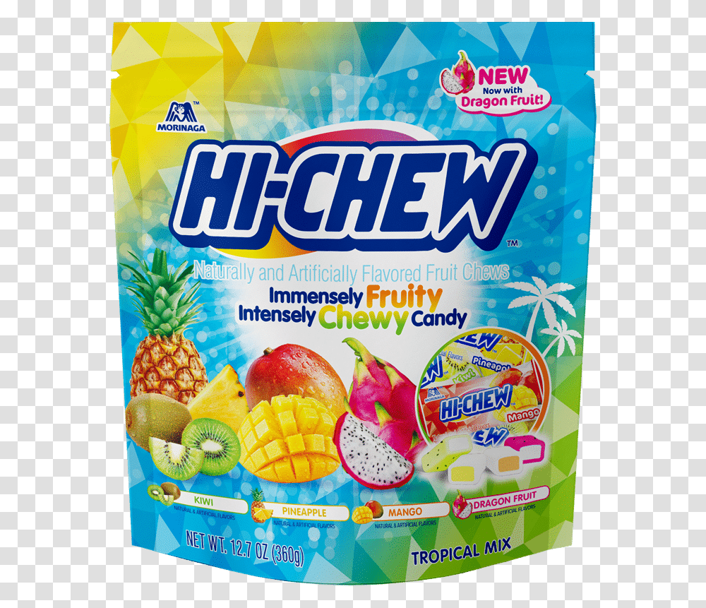 Tropical Mix Stand Up Pouch Hi Chew, Pineapple, Fruit, Plant, Food Transparent Png