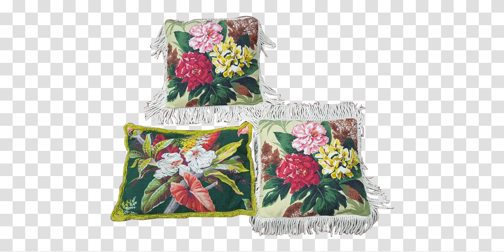 Tropical Print Poinsettia, Pillow, Cushion, Blanket, Applique Transparent Png