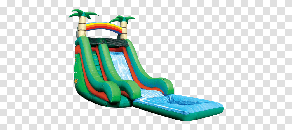 Tropical Splash Water Slide 18 Tall 30l 225 Cool Water Slides For Backyards, Toy, Inflatable Transparent Png