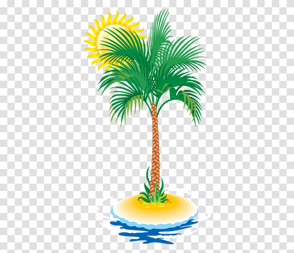 Tropical Trees Tree Vector Clipart Full Size Clipart Summer Coconut Tree Vector, Palm Tree, Plant, Arecaceae, Bird Transparent Png