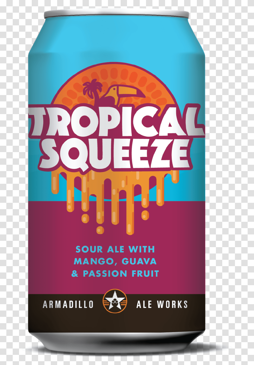 Tropicalsqueeze Can Caffeinated Drink, Advertisement, Poster, Flyer, Paper Transparent Png