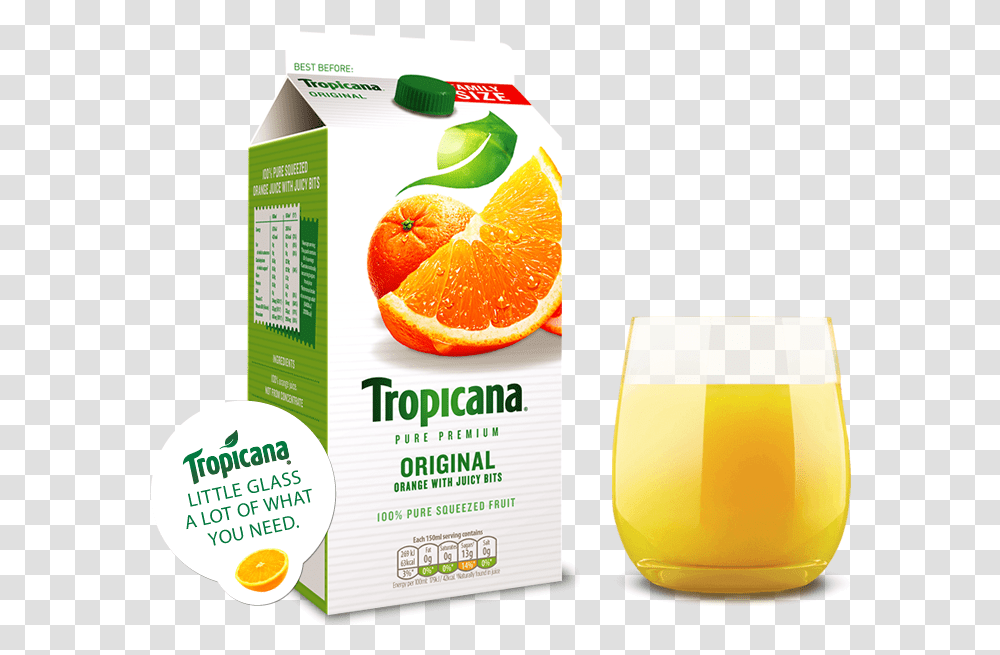 Tropicana Orange Juice, Beverage, Citrus Fruit, Plant, Food Transparent Png