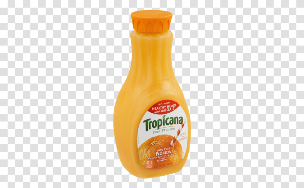 Tropicana Orange Juice, Beverage, Drink, Label Transparent Png