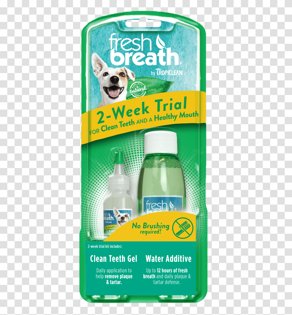 Tropiclean Fresh Breath 2 Week Trial, Bottle, Dog, Pet, Canine Transparent Png