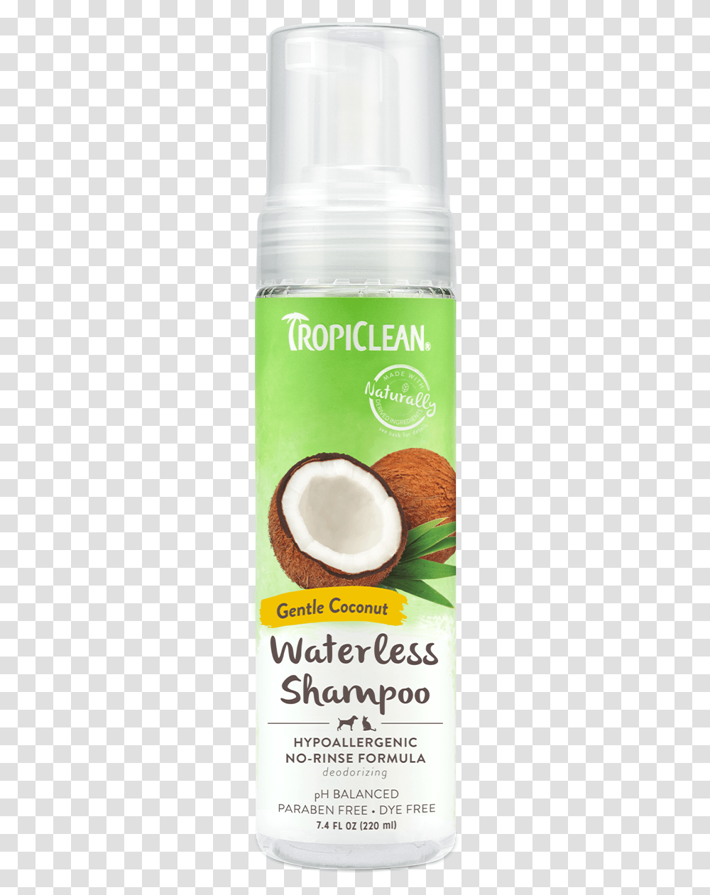 Tropiclean Gentle Coconut Hypoallergenic No Rinse Waterless Bottle, Plant, Vegetable, Food, Fruit Transparent Png