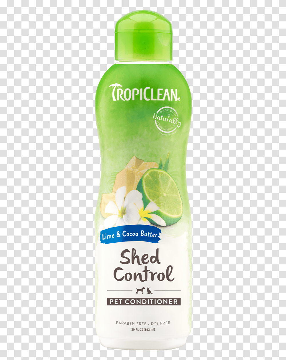Tropiclean Lime And Cocoa Butter Shed Control Conditioner Tropiclean Shampoo, Citrus Fruit, Plant, Food, Beverage Transparent Png