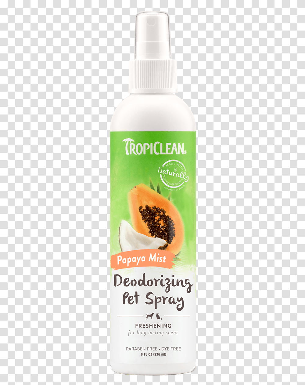 Tropiclean Papaya Mist Deodorizing Spray For Dogs And Dog Deodorizing Spray, Plant, Fruit, Food, Ice Cream Transparent Png