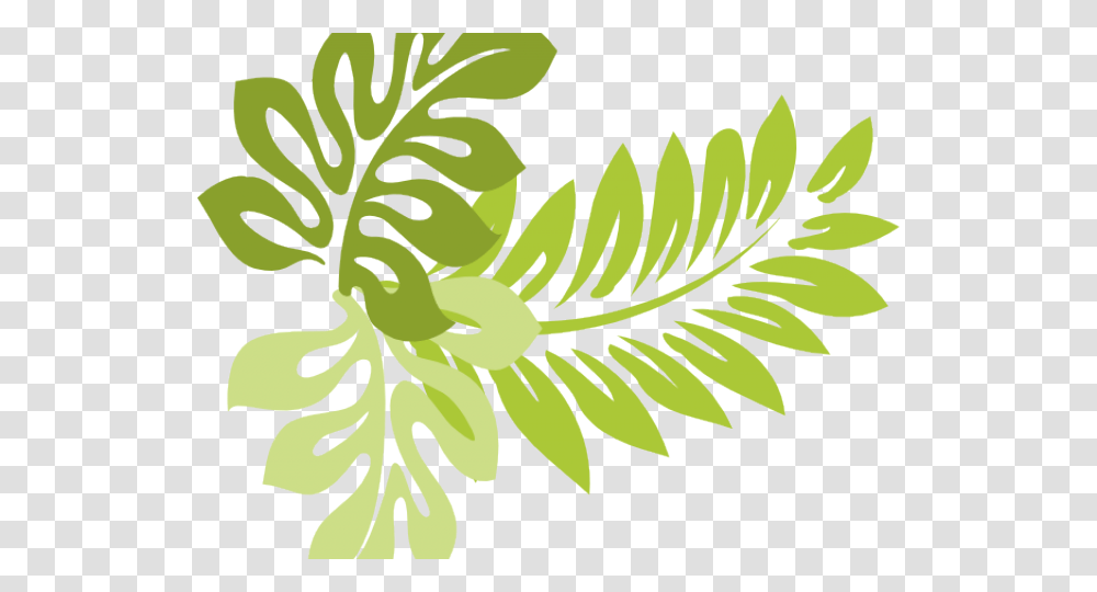 Tropics Clipart Jungle Leaves Hawaiian Plant Clip Art, Green, Fern, Leaf, Pattern Transparent Png