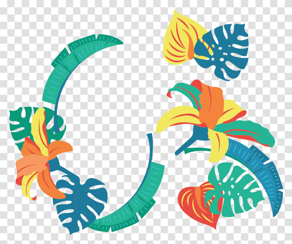 Tropics Leaf Graphic Design Clip Art, Floral Design, Pattern, Plant Transparent Png
