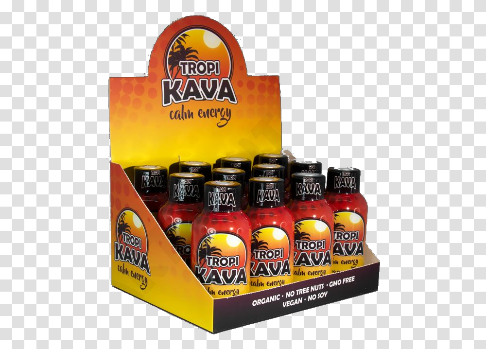 Tropikava Calm Energy Kava 12 Pack X 2 Oz Bottles 5 Hour Energy, Beer, Beverage, Drink, Wristwatch Transparent Png