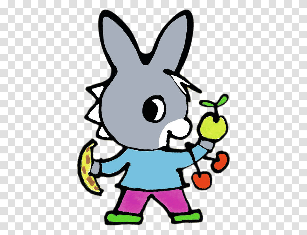 Trotro Loves Fruit Trotro, Animal, Mammal, Stencil Transparent Png