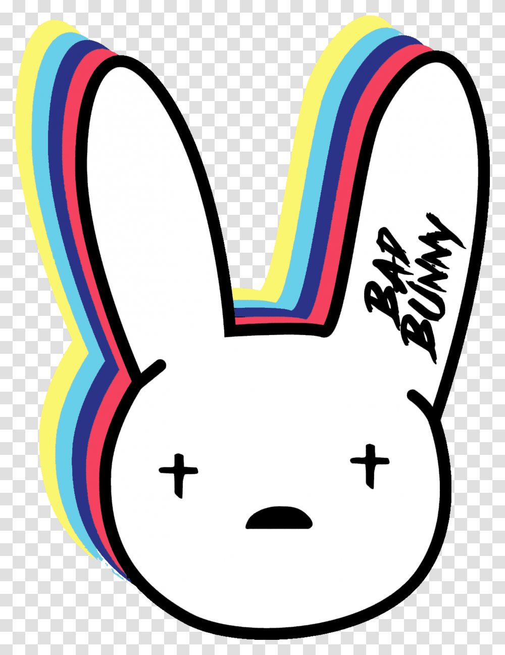 Trout Ash Bad Bunny Logo Black Bad Bunny Logo And, Label, Text, Number, Symbol Transparent Png