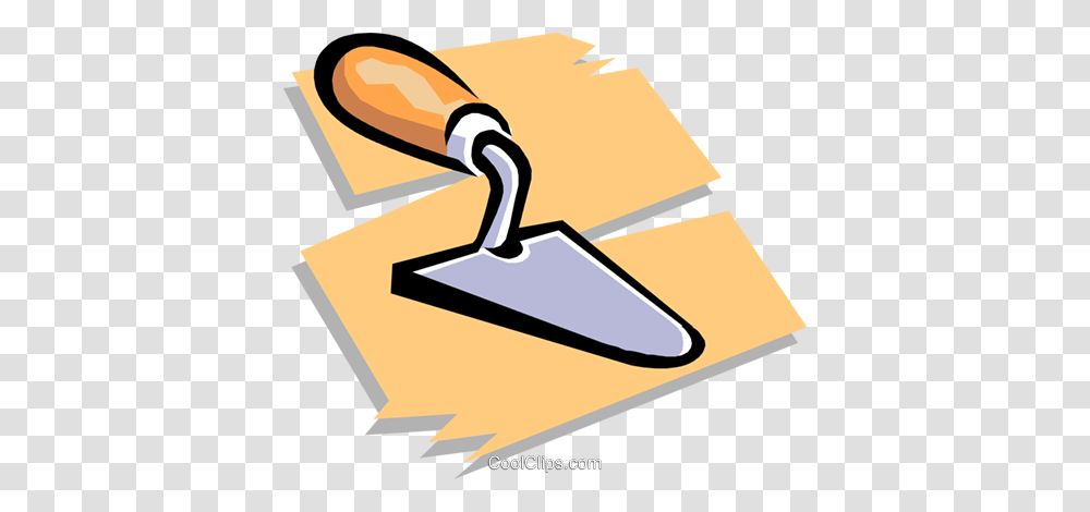 Trowel Royalty Free Vector Clip Art Illustration, Hammer, Tool Transparent Png