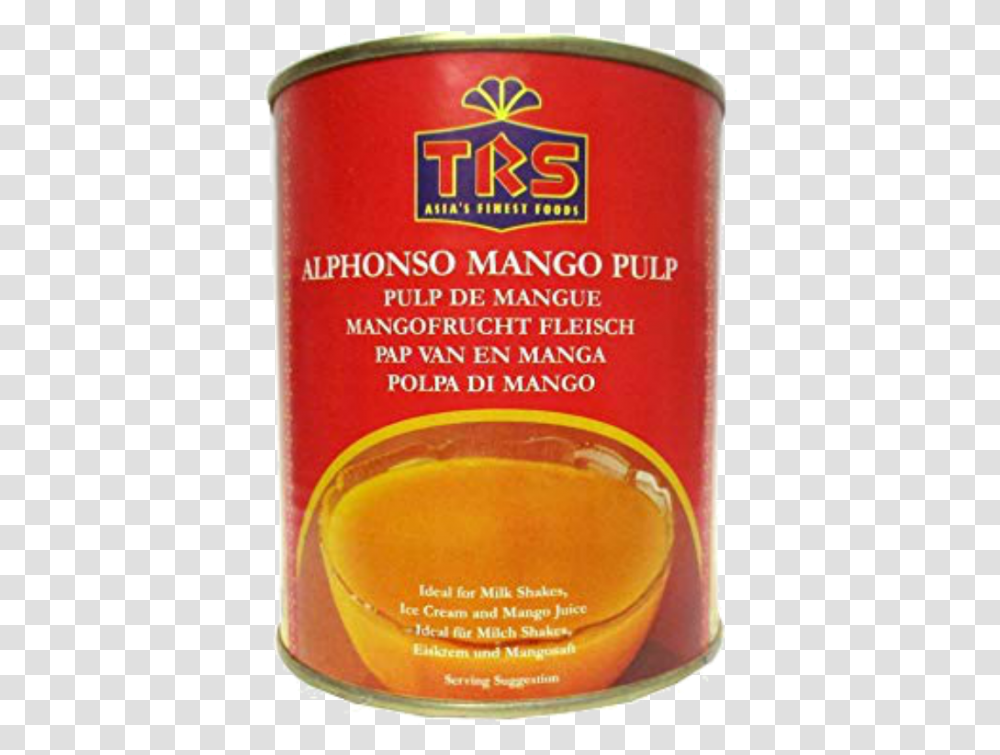 Trs Foods Mango Pulp, Tin, Can, Bowl, Plant Transparent Png