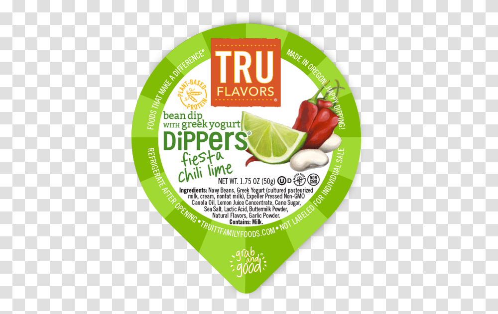 Tru Flavors Fiesta Chilli Lime Dippers Cups Natural Foods, Plant, Citrus Fruit, Vase, Jar Transparent Png