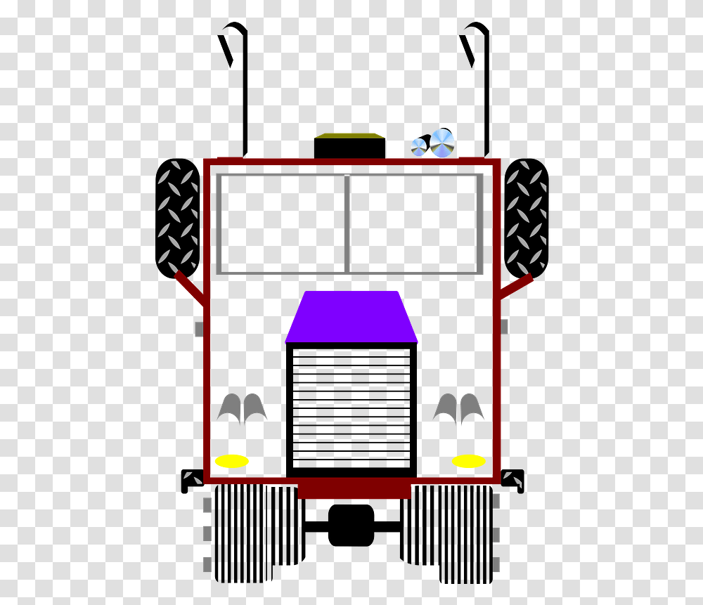 Truck Big Rig Clipart Semi Trailer Truck, Fireman, Urban, Vehicle, Transportation Transparent Png