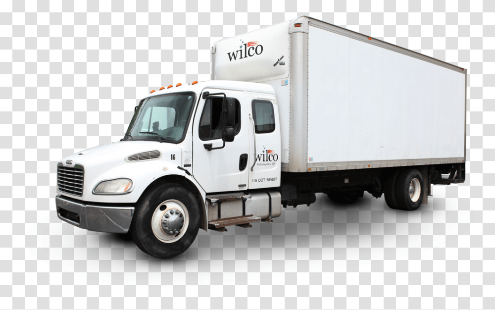 Truck Big White Truck, Vehicle, Transportation, Moving Van, Trailer Truck Transparent Png