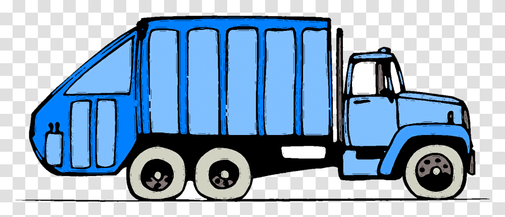 Truck Cartoon Garbage Truck Clipart Background, Building, Housing, Wheel, Machine Transparent Png