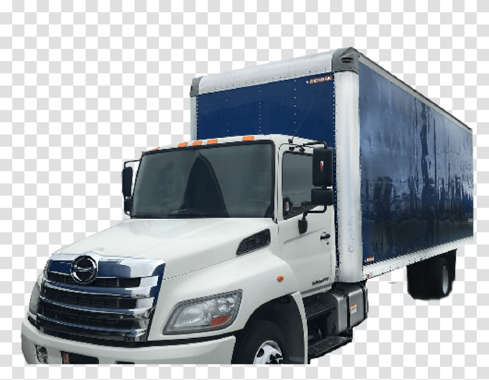 Truck Centers Hino Box Van Trailer Truck, Vehicle, Transportation, Moving Van, Bumper Transparent Png