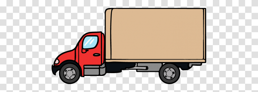 Truck Clip Art, Moving Van, Vehicle, Transportation, Cardboard Transparent Png