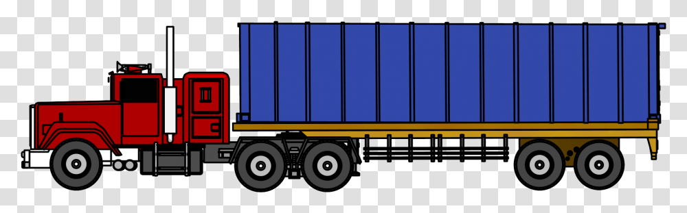 Truck Clipart, Trailer Truck, Vehicle, Transportation, Bumper Transparent Png