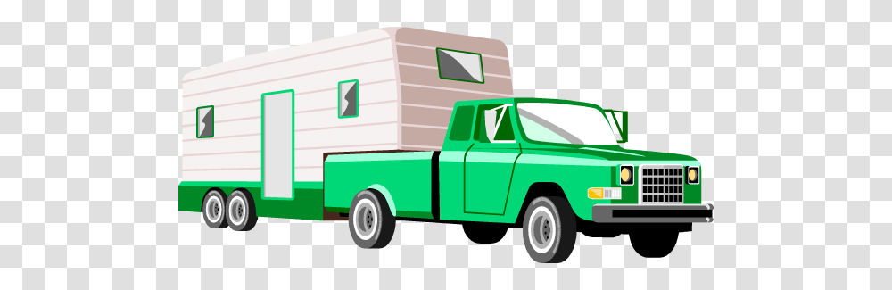 Truck Clipart Travel Trailer, Vehicle, Transportation, Van, Moving Van Transparent Png