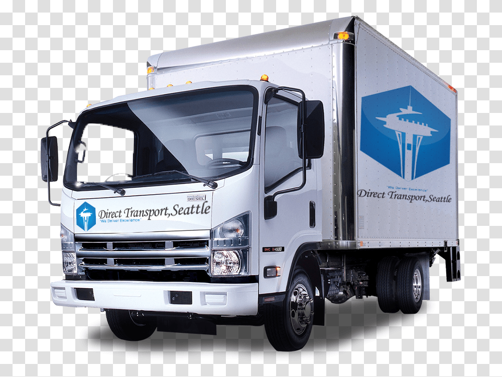 Truck Deliveries Isuzu Elf Truck, Vehicle, Transportation, Moving Van, Trailer Truck Transparent Png